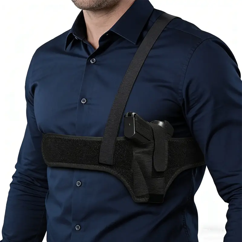 Concealed Shoulder Holster - Unisex Deep Concealment Underarm Holster with Underarm Strap, Universal Fit, Fits Many Models, Easy to Use, for Subcompact & Compact Pistols: S&W Bodyguard, M&P Shield 9mm, Glock 19 26 42 43, Ruger LCP, LC9, Sig P365, Secure H