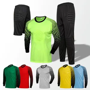 Football goalkeeper uniform set for adults and children, long-sleeved goalkeeper competition training jersey wholesale