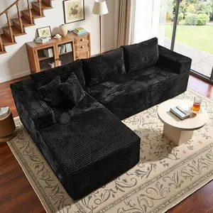 L-Shaped Modern Chenille Sofa Set, Free Combination Sofa for Living Room and Room (Side Recliner) Boneless Sectional Couch home Sofa family Couch boneless couches for living room, Living Room Couch, Moder outdoorfun