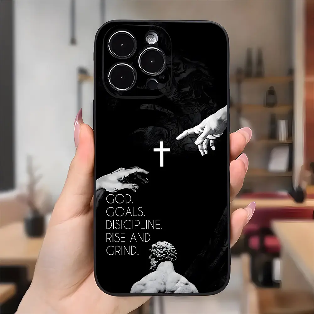 Discipline Bible Verses Proverbs 12:1 Christian Phone Case for iPhone 17 16 11 15 14 13 12 Pro Max Air Plus Case Black Phone Cases Birthday Christmas Gifts for Men Boys Christian Gifts for Men