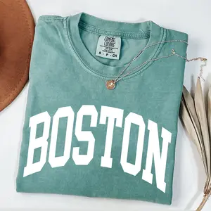 Comfort Colors Boston Shirt Faded Vintage Aesthetic Boston Massachusetts, Comfort Colors Tee