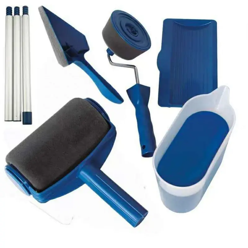 Multifunctional Paint Roller Brush Set, New Paintbrushes, Wall Corner Brushes, 6-Piece Paintbrush Kit, High-Quality Painting Tools