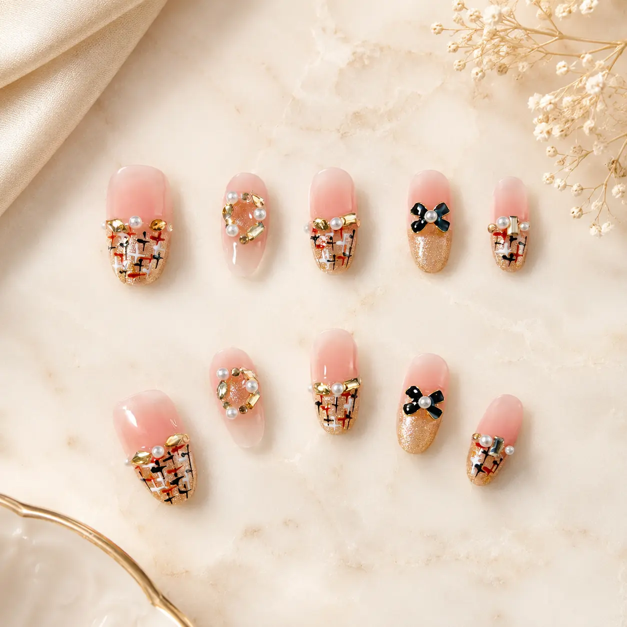 Toffee Press-on Nails, Beauty & Personal Care Nail Art Decoration Accessory