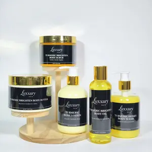 Luxxury Skin Turmeric Glow Body Collection - Brighten, Smooth, Moisturize with Turmeric & Nourishing Oils for Radiant Skin Care