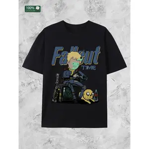 100% Cotton Fallout Time, (Cotton T-Shirt) Men'S Summer Crew Neck Short Sleeve Casual Cotton Print Fabric Menswear  Ivan Cornejo Merch Graphic Tees Men Gifts Graphic Tee Tshirt Loose Crochet Operator Crewneck Tropical S Golf Gift T-Shirt For Men And Women