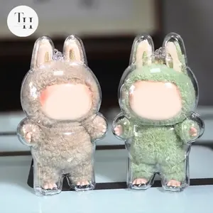 Transparent Protective Cover for Lebubu Plush Figure Doll, The Monsters, Standing & Sitting Posture
