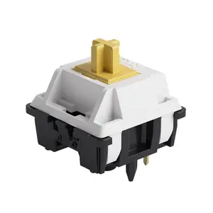 Akko V3 Penguin Tactile Silent Keyboard Switch for Mechanical Gaming Keyboard, 5-Pin 50gf Quiet Pre-Lubed Switches with Standard MX Structure (90pcs)