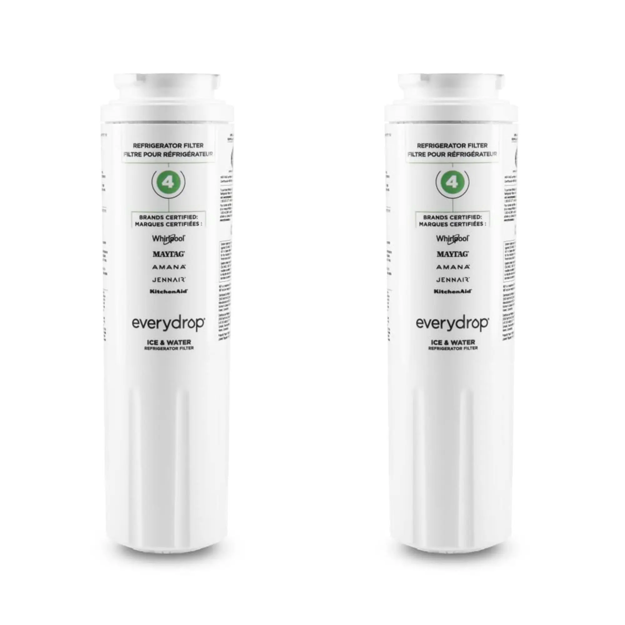 Compatible Refrigerator Ice & Water Filter (1-Pack, EDR4RXD1 with 2-Pack Option) – Gunk-Removing, Water Supply Freshness-Enhancing, Easy Hassle-Free Swap-In Home Care Accessory, 200-Gallon