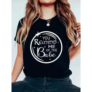 Women's Labyrinth Owl Graphic T-Shirt, Cotton Knit Fabric, Round Neck, Short Sleeve, Regular Fit, Soft Casual Summer Top