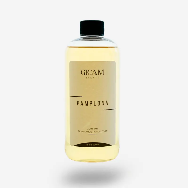 PAMPLONA Fragrance Woody Scented Freshener - Rich Sandalwood, Cozy Cashmere, Amber & Musk Notes for a Luxurious Scent Experience