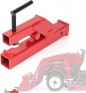 Clamp On Trailer Hitch 2" Ball Mount Receiver Adapter Bucket Trailer Hitch Competible with Deere Bobcat Tractor Bucket Forklift-TK