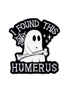 Cute Ghost Halloween Brooch Pin, Vintage Metal Badge, Durable Metal Pins, Unique Cool Design, Unisex Party Gift, Punk Style