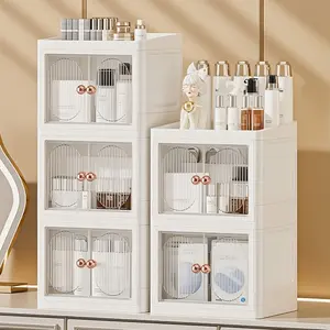 Large Capacity Cosmetic Storage Box, Desktop Makeup Organizer, Skincare Rack, Bathroom Shelf, Multi-Functional Beauty Holder, Multilayer Storage