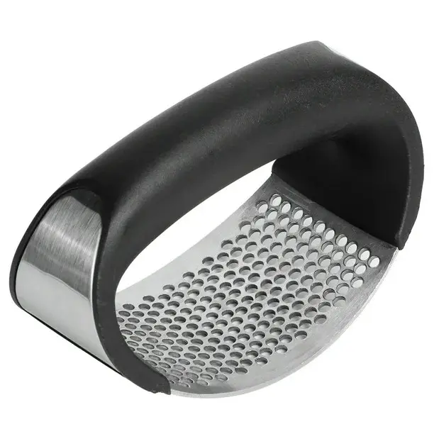 1 PCS Stainless Steel Garlic Press Rocker Set – Premium Kitchen Utensil Garlic Mincer with Arc Design & Ergonomic Grip, Effortless Crushing, Rust-Proof Easy Clean, Ideal for Home Chefs & Meal Prep, Durable Sturdy Construction, Perfect Cooking Gadget