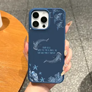 Magnetic MagSafe-Ready Cellphone Casing for iPhone 11/12/13/14/15/16/17 Pro Max, Isaiah 6022 Ocean Aesthetic Decorative Protector, Anti-Fall TPU, Ultra-Thin Lightweight, Tempered Glass Screen Protector for Everyday Use Handheld Devices Accessories