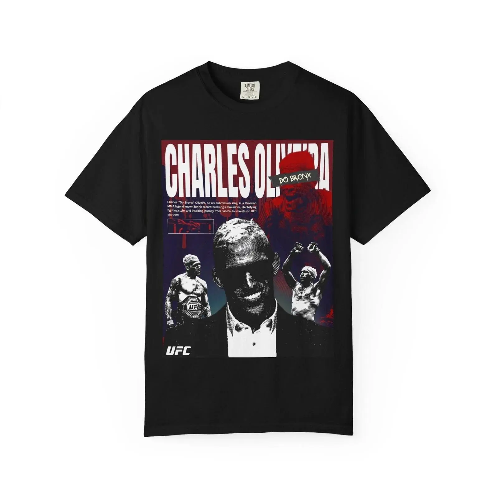 Charles Oliveira Graphic T-Shirt MMA Fighter Poster Style