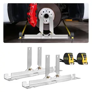 VEVOR Wheel Alignment Tool, 2 PCS Stainless Steel Heavy Duty Toe Alignment Plates with 2 Measuring Tapes, Accurate Automotive Wheel Tools for Home Use, Compatible with Cars, Trucks, SUVs, and VehicleVEVOR Super Brand Day