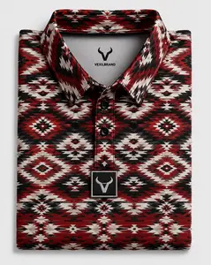 Vexil Brand Masters - Polo - Cinch Red/White/Black Aztec