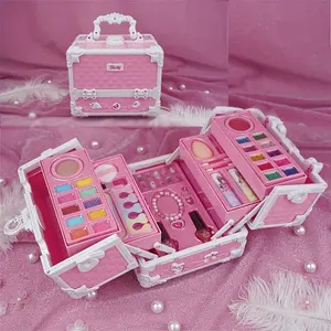 Makeup Handbag Set, Princess Style Safe Washable Cosmetics Toy, Suitable for Girls Ages 3-12, Creative Birthday Gift