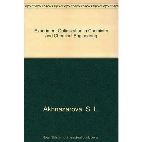 USED-Experiment Optimization in Chemistry and Chemical Engineering by S. L. Akhnazarova (Hardcover)