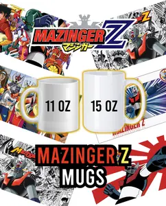 Mazinger Z Ceramic Beverage Mugs - 11oz and 15oz Kitchen Drinkware, Beverage Mug