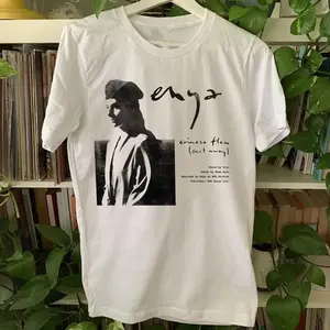 Enya White Music T-Shirt Cotton Full Size Unisex