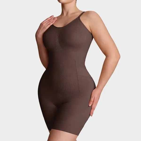 SHECURVE #Livestream Easyslide Plus Size Shapewear Tummy Control Bodysuit Butt Lift Seamless Full Body Shaper Faja with Adjustable Straps & Breathable Mesh Fabric for Everyday Wear
