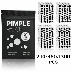 Dark Aesthetics Acne Pimple Patches, Stylish & Effective Treatment, Hypoallergenic, Invisible Dark-Style Patches, 240/480/1200pcs, for Cool Girls, Acne Clearing Products, Pimple Patch Bulk