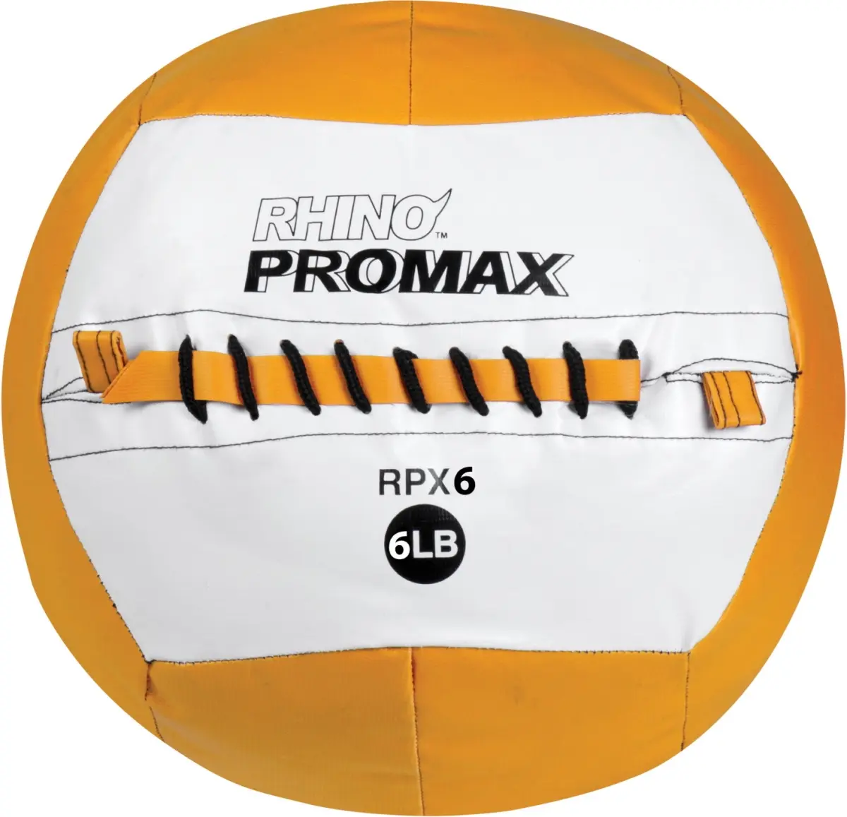 CHAMPION Promax Rhino Skin Slam Ball - 6.09 lb Orange Shell, Weight-Balanced, Shape-Maintaining Fitness Training Equipment for High-Impact Slamming, Throwing