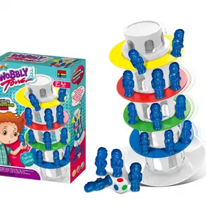 Cross-border board game for children: Leaning Tower Game Table for Two, Interactive Balance Tower Board Game Party Competitive Toy, Family Fun Game
