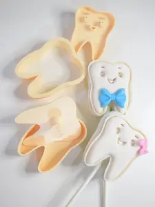Tooth Cake Pop Press 1oz Press with Dough Cutter, Baking Mold & Stamp for Baking and Crafting, Food-Safe PLA & PETG