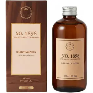 Luxury Hotel Scent Reed Diffuser Oil Refill(8.5 FL oz) | No.1898 Hotel Collection Diffuser Oil Inspired by  Carlton for &Office| Long-Lasting for Machine, Room , Air Freshener, HVAC