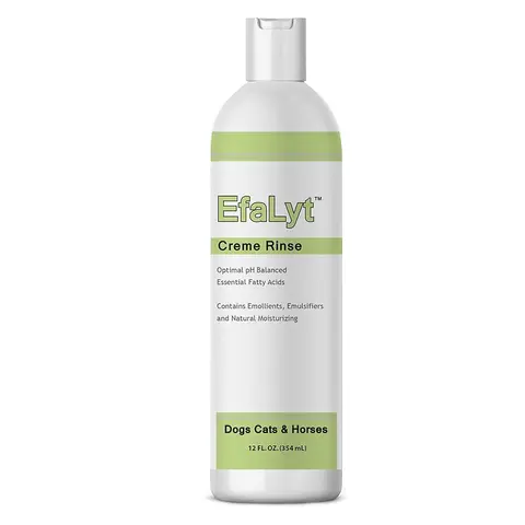 EfaLyt Pet Care Shampoo & Cream Rinse for Pets, Hypoallergenic & Moisturizing Formula, 12 fl oz