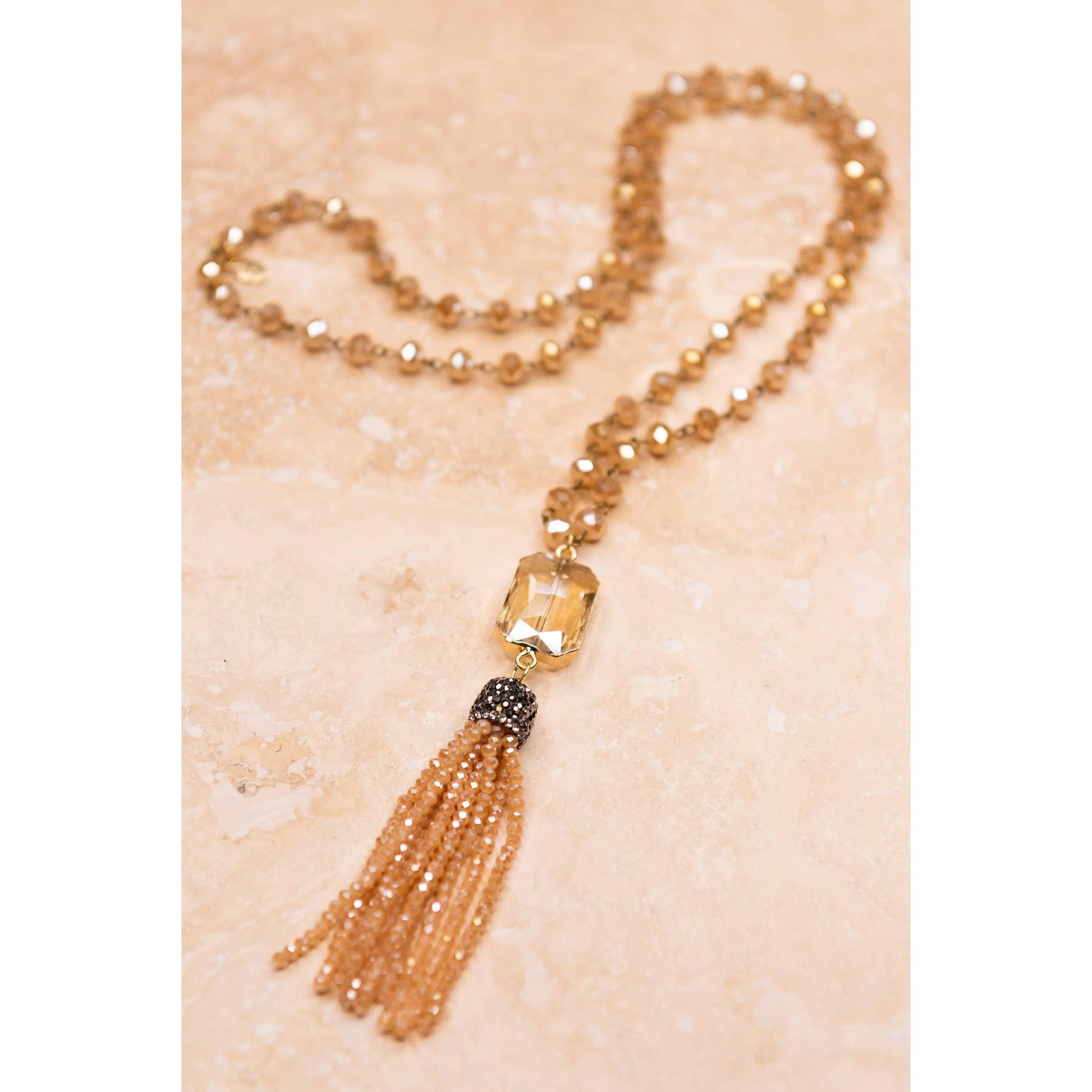 Athena Necklace in Peach
