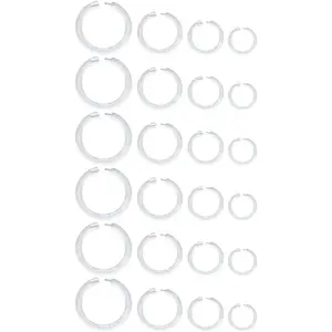 16g 20g Mix Clear Piercing Retainers Plastic Septum Retainer Clear Nose Studs for Work Flexible Lip Plastic Earring Studs for Sport Surgery Invisible Horseshoe Rings Daith Piercing Retainer
