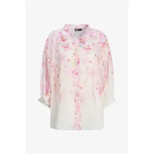 Peony Daisy Flowy Blouse
