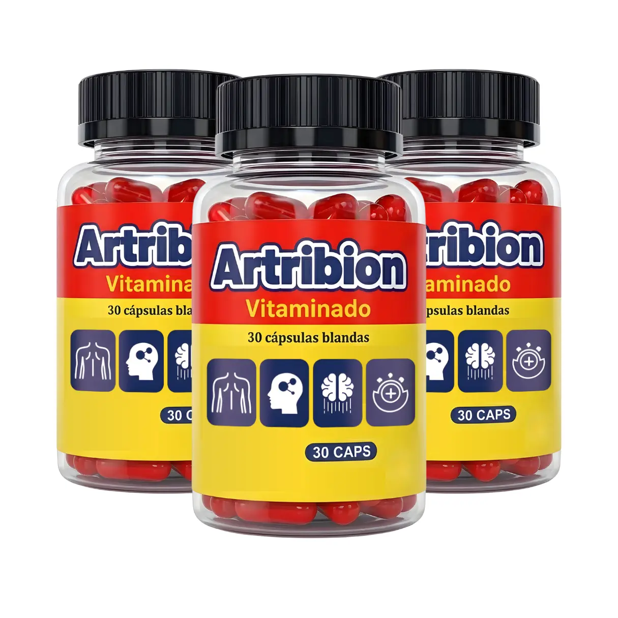 3 PACK Artribion Vimatimado 30caps  Healthcare Vitamin Dietary Edible Supplement Glucosamine Capsule artribion vitaminado glucosamina  condroitina colageno vitamina natural dietary