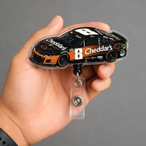 Memorial Kyle Busch Badge Reel, Tribute Racing Fan Memorial ID Holder, Trending Badge Reel