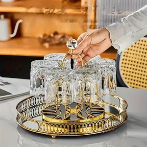 Set of 2/4/6 Engraved Whiskey Glasses, Premium Drinking Glasses, Stylish Glass Cups, Thick Lead-Free Glassware, Whiskey Glass Gift, Perfect for Christmas, Halloween, Valentine's Day, Easter Celebrations