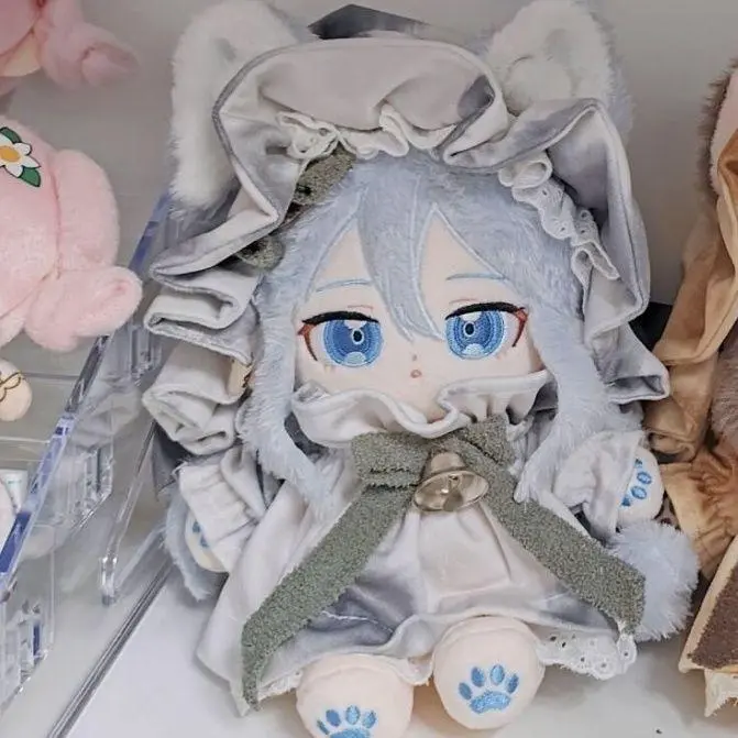 20cm Game pjsk YOISAKI KANADE Doll Cute Plush Toys Soft Stuffed Plushie Dress Up Cosplay Anime Toy Kids Xmas Gifts