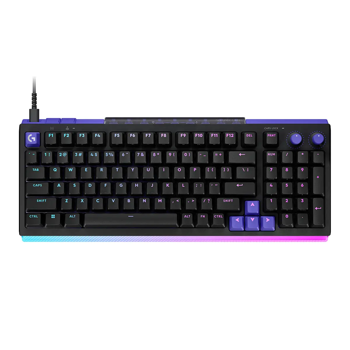 Logitech G512 X 98 DUAL SWAP, Hot-Swappable TMR Analog / Mechanical Gaming Keyboard, 8K Polling Rate, Custom Actuation 0.1 - 4.0 mm, RAPID TRIGGER, LIGHTSYNC RGB, Wired, PC, Mac, Black Tactile