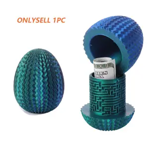 Mystery Egg Puzzle Box, Money Puzzle Box for Cash Gift, Cash Gift Holder, Birthday Wedding Easter Xmas Holiday Celebration Money Gift Ideas, Brain Teaser Puzzle Toy for Adults Kids Teens