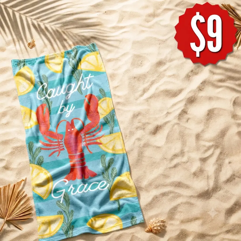 Christian Cotton Beach Towel - Drying, Lightweight, Quick Dry, Summer Christian Gift for Sharing Your Faith, Super Soft Texture, Beachwear
