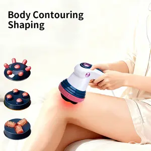 Handheld Vibrating Massager - Portable Muscle Massagers with 4 Washable Pads, Relaxation Aid for Neck & Back Pain Relief, Body Sculpting Device, Automotive & Motorcycle Car Battery Repair Auxiliary Tool