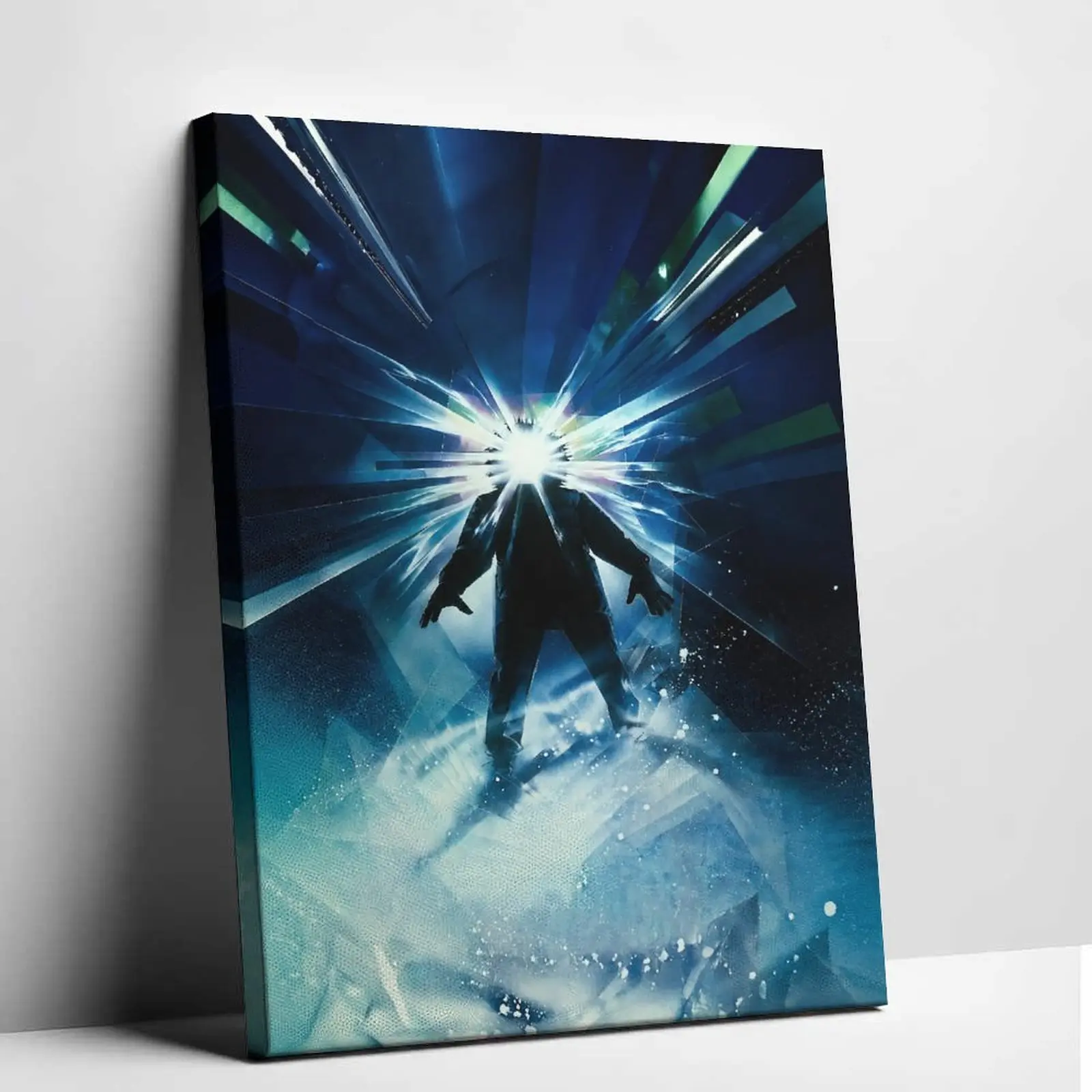 The Thing Movie Poster Canvas Wall Art John Carpenter 1982 Sci-Fi Horror Film Scene Art Print Classic Thriller Canvas Painting Cool Alien Monster Ice Portrait Picture Aesthetic Room Decor for Living Room Office