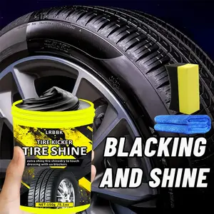 Car Tire Wax Shine Agent, Blackening Durable Protection Oil 150g, Tire Care Maintenance, Long-Lasting Shine