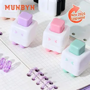 MUNBYN 5mm Single Hole Puncher Multifunctional Paper Punchers 3 Sheet Capacity for Binding Photo Label Cardstock Document Paper Punc