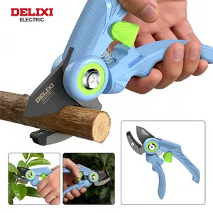 DELIXI ELECTRIC Garden Pruning Shears, SK5 Steel Professional Heavy Duty Hand Pruners, 6.9"/8.1"/9.3" Garden Clippers Secateurs, Bypass & Anvil Trimming Scissors for Flowers, Herbs, Shrubs, Wood & Tree Branches, Gardening Shears