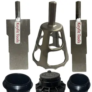 Keyfit Tools Head Honcho 3 Piece Set Drill Powered Sprinkler Head Installation Removal Repair Replacement Tools Fits All Brands Rotor Spray 304 Solid Stainless No More Wrist Twisting ~Labor Saver