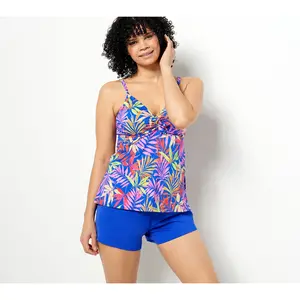 Kim Gravel x Swimsuits For All Tie Front Top and Short Set